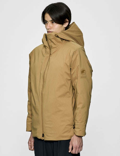 HUNTING WORLD ブラックチェック ダウンジャケット WSフォトレックダウンジャケット (Men's) | Foxfire ブランド